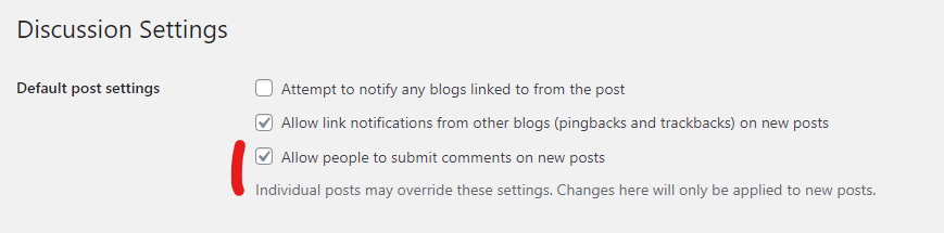 disable comments wordpress